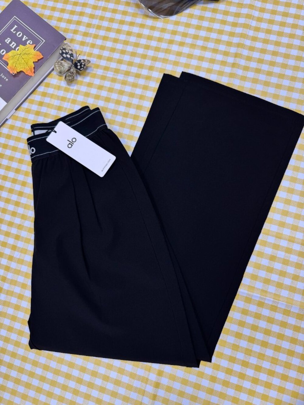 NWT ALO Yoga Suit Up Trouser Black 🖤 Regular 30" | Tailored Straight Leg - Picture 6 of 8